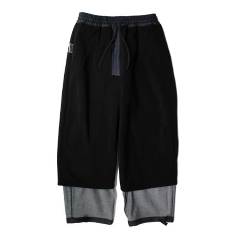 RAJABROOKE STRETCH DENIMEG PANTS - SUPERBLACK