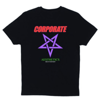SCI-HI FANTASY CORPORATE AESTHETICS TEE - BLACK