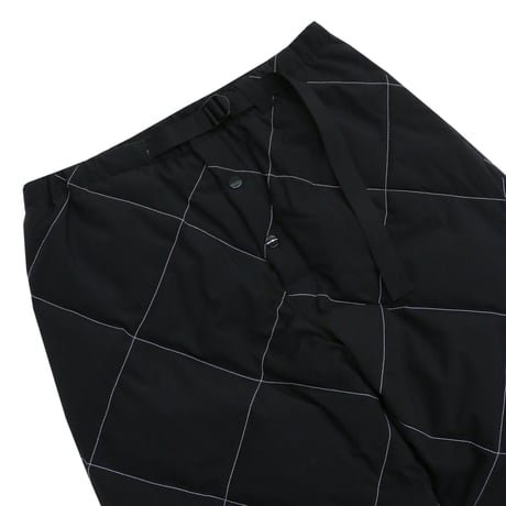 WHIMSY  REFLECTIVE QUILTED DOWN PANTS - BLACK