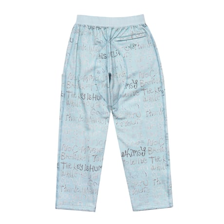 WHIMSY CLAY LETTER PANT - SKYBLUE