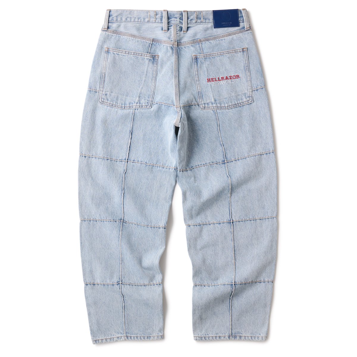 HELLRAZOR BLOCK BAGGIE DENIM - WASH INDIGO | BO
