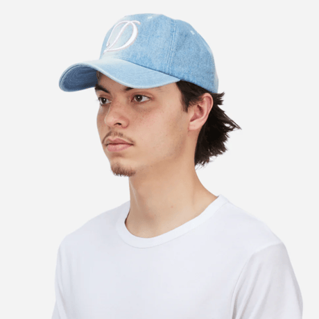 DIME CARSIVE DENIM WORKER CAP - BLUE WASHED