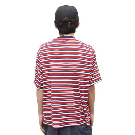 WHIMSY HONEYCOMB BORDER TEE - RED