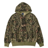 INTERBREED CAMOUFLAGE HEAVYWEIGHT ZIPHOODIE - REAL TREE CAMO