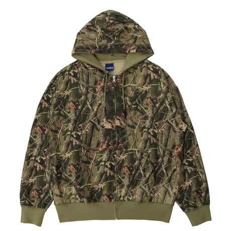 INTERBREED CAMOUFLAGE HEAVYWEIGHT ZIPHOODIE - REAL TREE CAMO