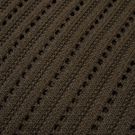 DEMARCOLAB  VENT KNIT BAJA HOODIE  - ARMY