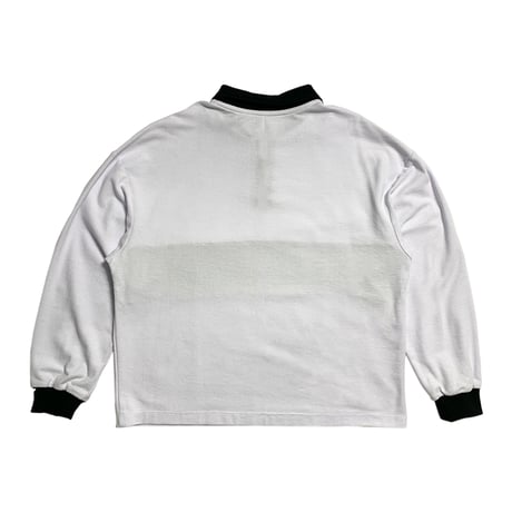 TELEVISISTAR BOXY LONGSLEEVE TVS POLOSHIRT - WHITE/BROWN