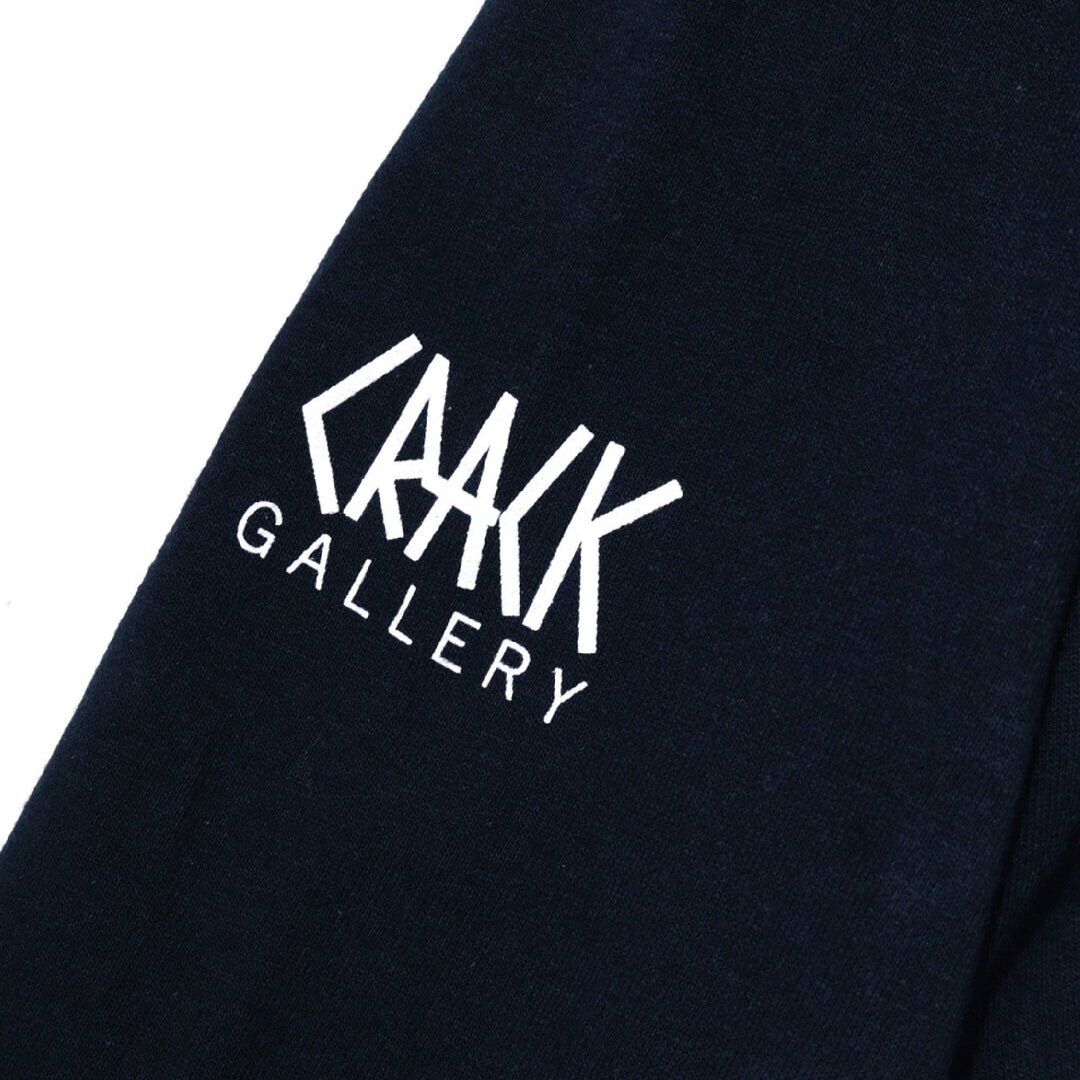 アート・デザイン・音楽 Estetica del crimen crack gallery CRACK GALLERY WHITE KNIFE L/S TEE - BLACK | BO