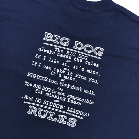 BLEACH USA BIG DAWGS TEE - NAVY