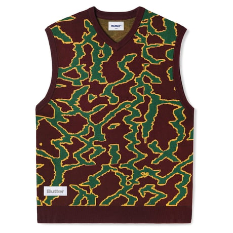 BUTTERGOODS SURGE KNITTED VEST - DARKPLUM