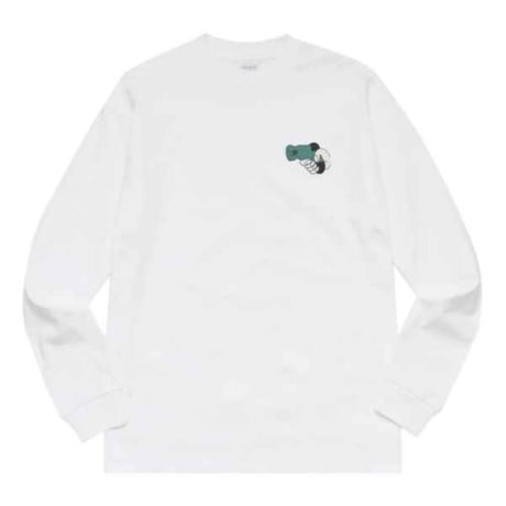 WHIMSY SOCKS GUN L/S TEE  - WHITE