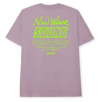 AM-FM NEW WAVE TEE - MAUVE