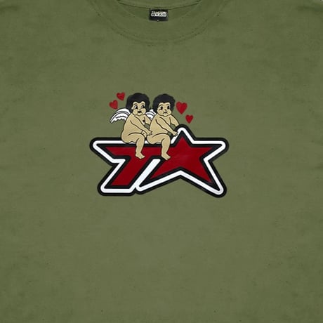 TELEVISISTAR TSTART CC TVS TEE X NAKEN WIJAYA - OLIVE