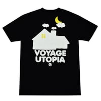 VOYAGE UTOPIA HOME TEE - BLACK