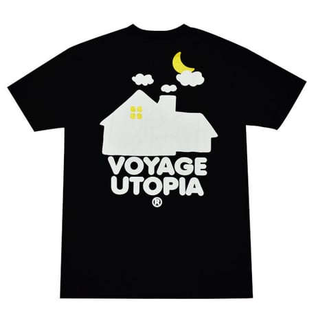 VOYAGE UTOPIA HOME TEE - BLACK