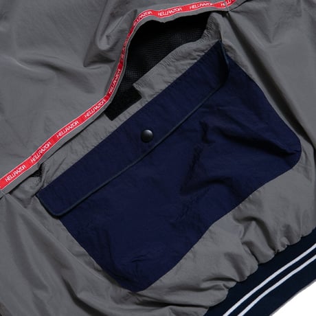 HELLRAZOR TRADEMARKLOGO PULLOVER NYLONJACKET - NAVY