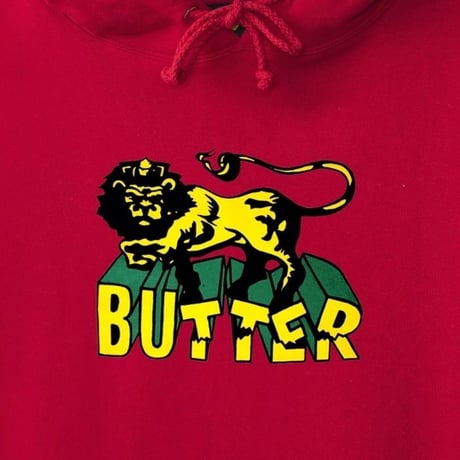 BUTTER GOODS JAH PULLOVERHOOD-RED