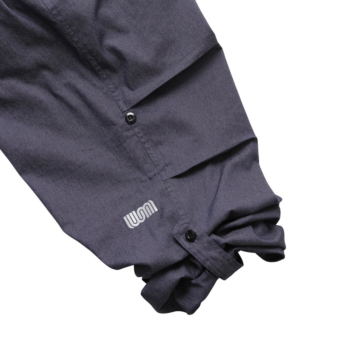 WHIMSY STRETCH DENIM UTILITY PANT PURPLE DENIM