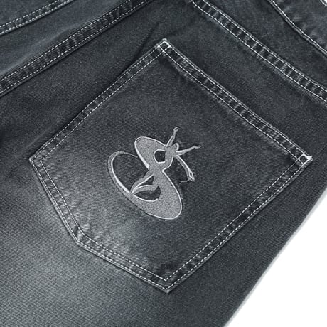 YARDSALE PHANTASY PANEL JEANS - BLACK