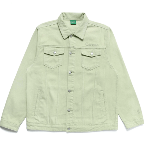 CARROTS WORDMARK DENIM JACKET-SAGE GREEN