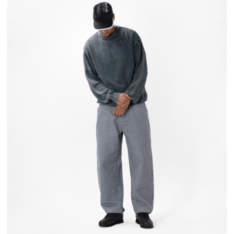 BUTTERGOODS HICKORY WIDE LEG PANTS - INDIGO
