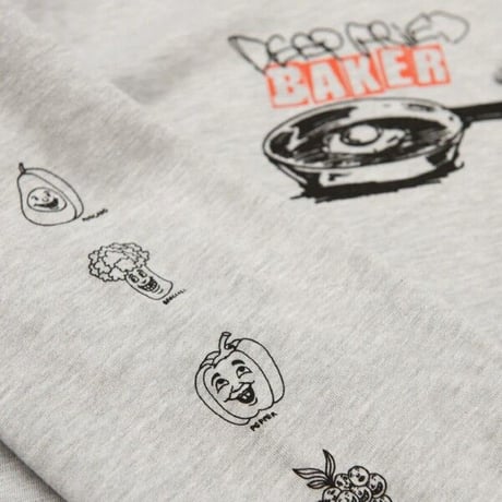 BAKER SKATEBOARDS DEEP FRIED HOODIE - GREY