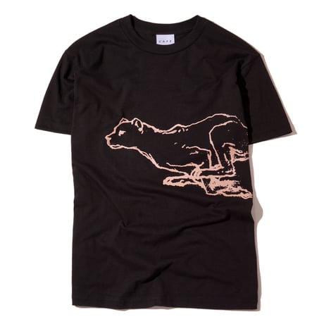 SKATEBOARD CAFE CATCH ME IF YOU CAN TEE - BLACK