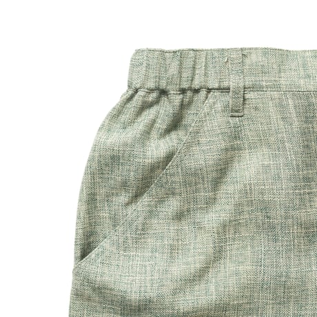 WHIMSY  LINEN PAINTER BAGGY SHORT - MINT