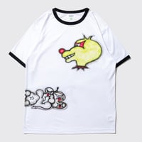 DEMARCOLAB TUREXX RINGER TEE - WHITE/BLACK