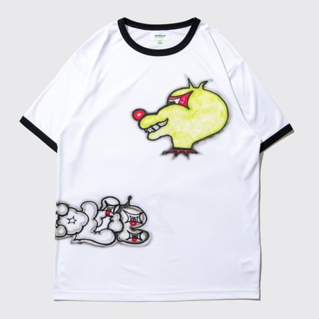 DEMARCOLAB TUREXX RINGER TEE - WHITE/BLACK