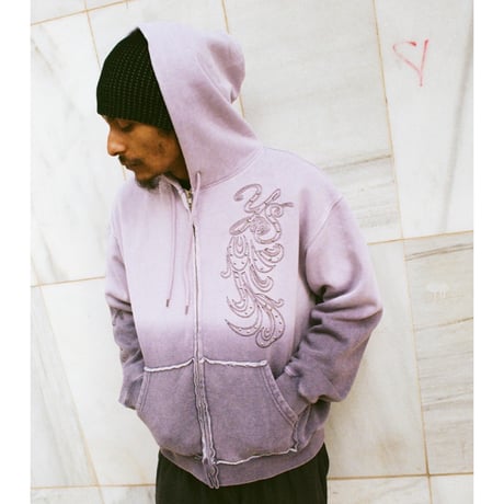 YARDSALE OMBRE HOOD - BLUE