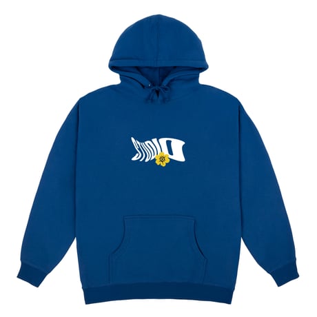 STUDIOSKATEBOARDS FLORAL WARP HOODIE - R,BLUE