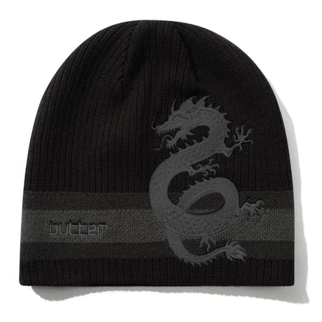 BUTTERGOODS DRAGON SKULLY BEANIE - BLACK