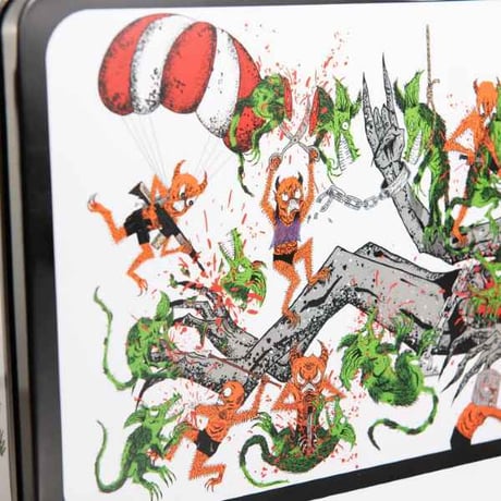 BAKER SKATEBOARDS TOXIC RATS TIN LUNCH BOX