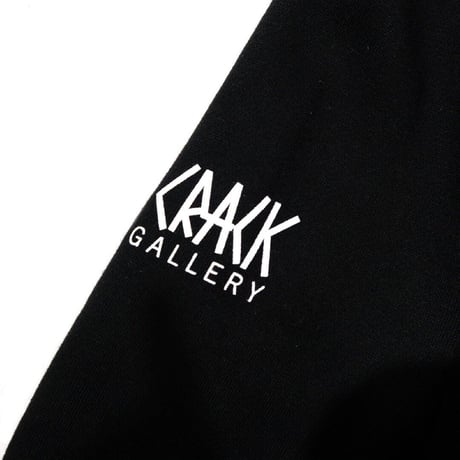 CRACK GALLERY WHITE KNIFE HOODIE - BLACK