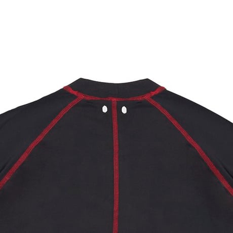 OCTAGON BASE L/S T-SHIRT - BLACK/RED
