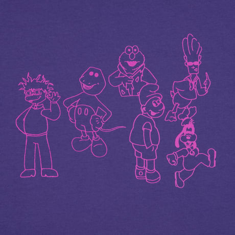 CLASSIC GRIP CONFUSED CARTOONS TEE - PURPLE