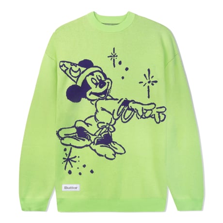 BUTTERGOODS X DISNEY CINEMA KNITSWEATER - LIME