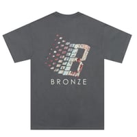 BRONZE 56K LOGO RUST TEE - CHACOAL