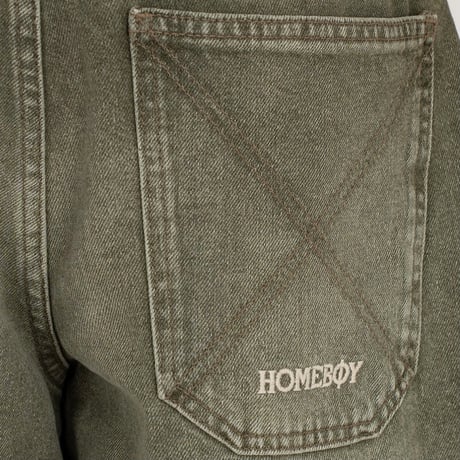 HOMEBOY X-TRA BAGGY DYE DENIM  - WASHED GREEN