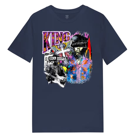 KING SKATEBOARDS EXCELLENCE TEE - NAVY