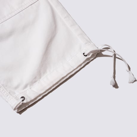 DEMARCOLAB X EMAGE ASHTRAY DOUBLE KNEE PANTS - WHITE