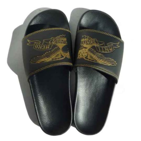 ANTIHERO SLIDE SANDAL BASIC EAGLE - BLACK/GOLD