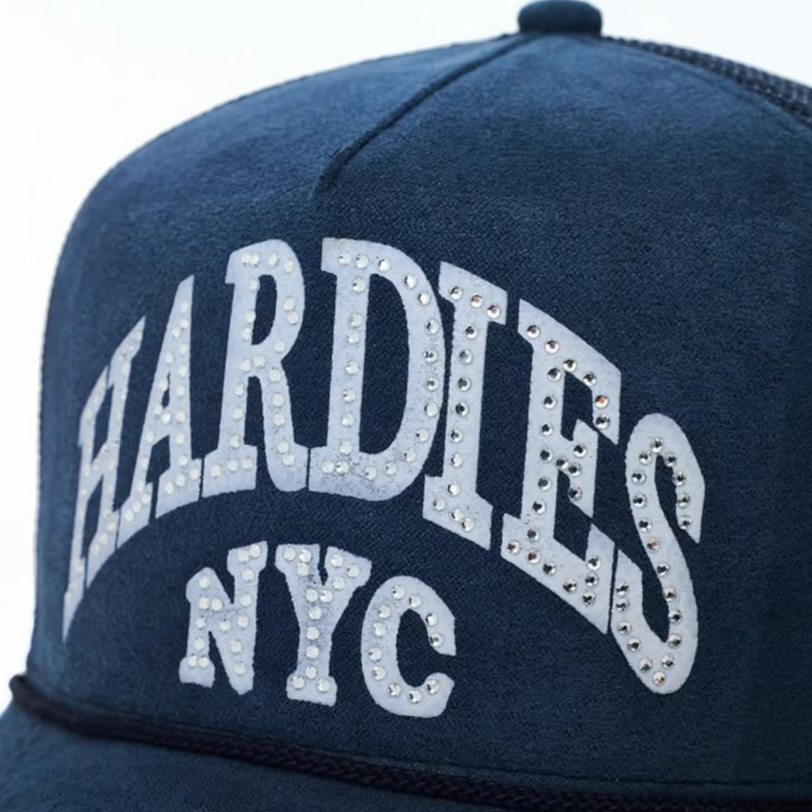 HARDIES HARDWARE CURVE TRUCKER HATS SUEDE - NAV