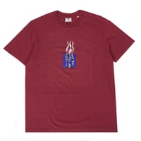 POETIC COLLECTIVE FLAMES TEE - RED