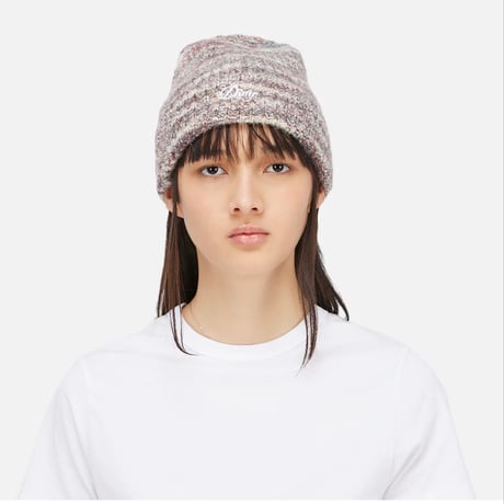DIME FUZZY FOLD BEANIE - BLUSH MULTI