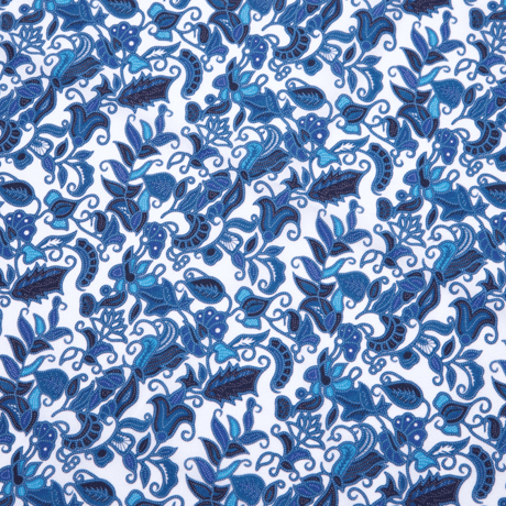 RAJABROOKE ASIAN BATIK FUROSHIKI - WHITE/BLUE