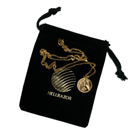 HELLRAZOR KISS YOU CHAIN with Pouch - 10K GOLD