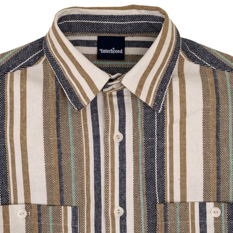 INTERBREED MULTI STRIPED SUMMER SHIRT - MULTI