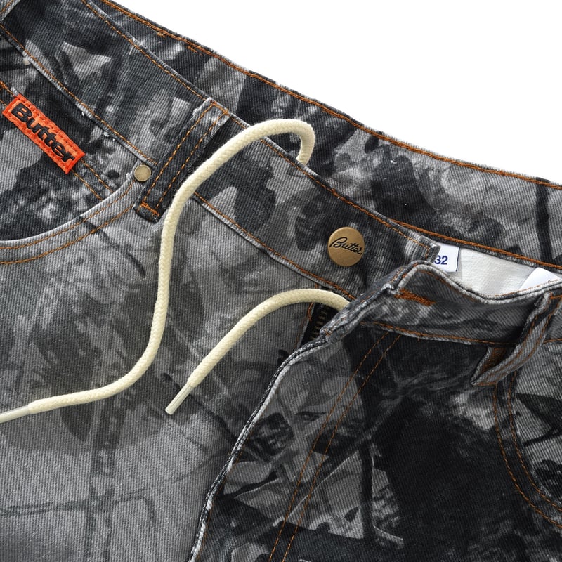 BUTTERGOODS FOLIAGE CAMO DENIM - BLACK | BOTTOM BUTTERGOODS FOLIAGE CAMO DENIM - BLACK | BOTTOM